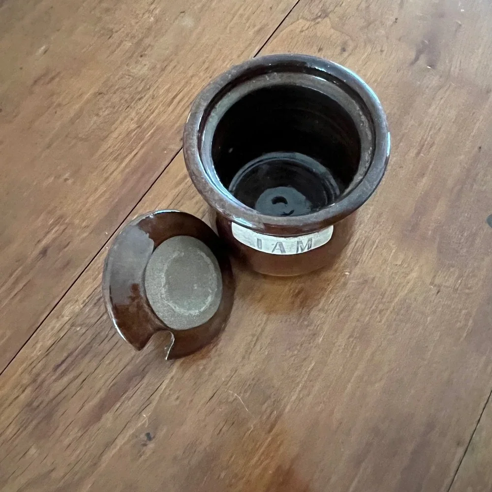 Vintage Stoneware Jam‎ Jar